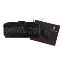 SureFire Kingpin Gaming Combo - neu Tastatur (QWERTZ, DE), 7-Tasten-Maus und Mauspad